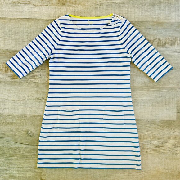 Boden Boat Neck Nautical T Shirt Dress (size 8) - Picture 6 of 11